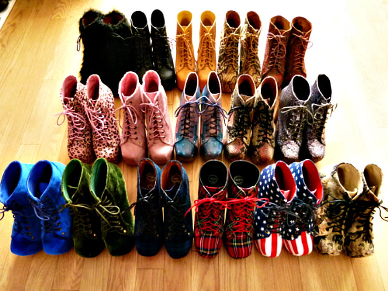 Colorful boots, colorful, pattern, graphy, shoes, HD wallpaper | Peakpx