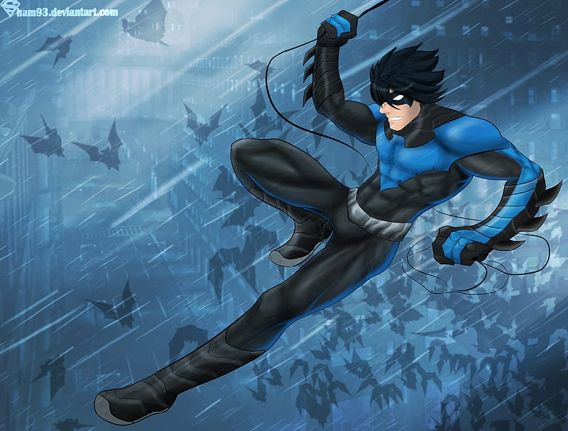 Nightwing Artwork, nightwing, artwork, superheroes, digital-art, HD wallpaper