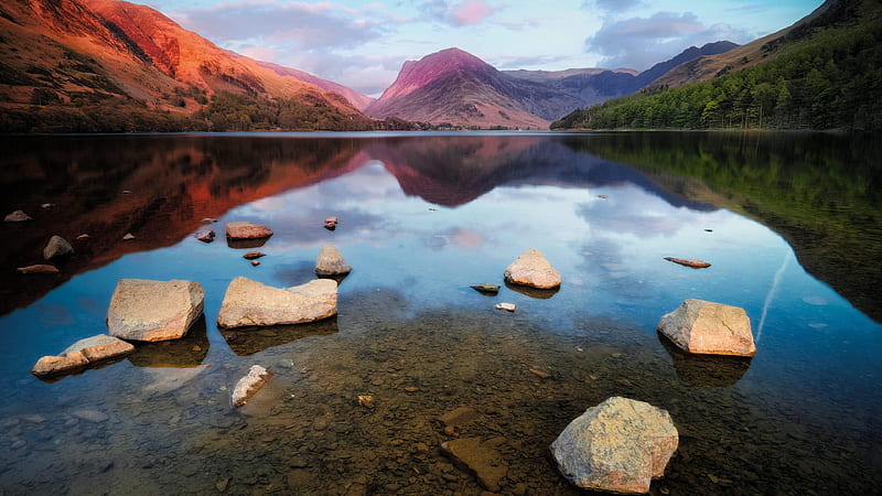 Buttermere England Lake Nature, HD wallpaper