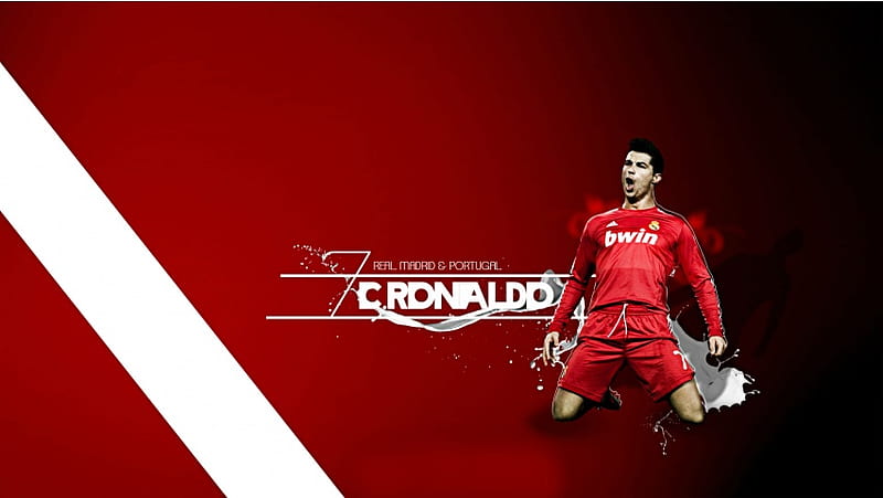 Download Cr7 Explosive Red Edit Wallpaper