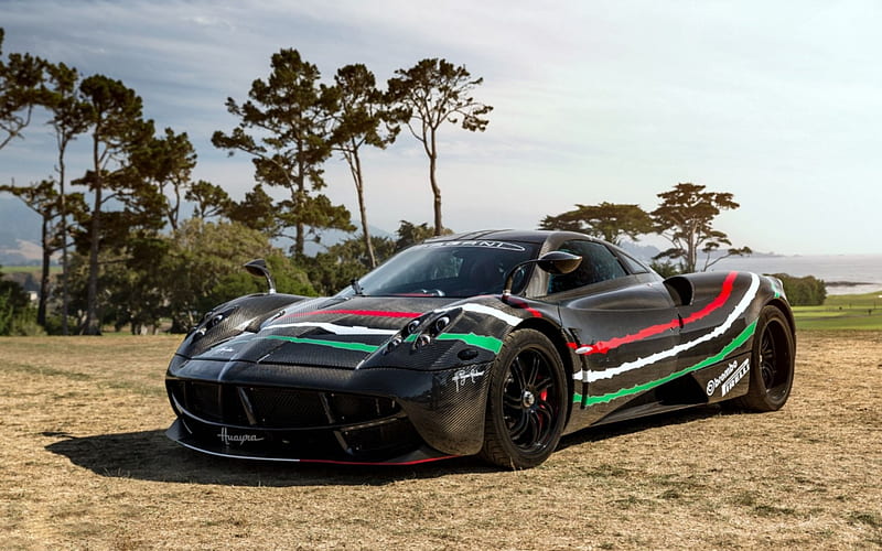 Pagani ~ Huayra, carros, black, pagani, huayra, HD wallpaper