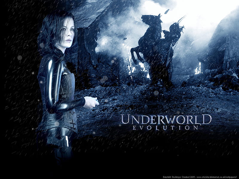 underworld evolution, underworld, vampires, selene, lycans, horse, wolves, HD wallpaper