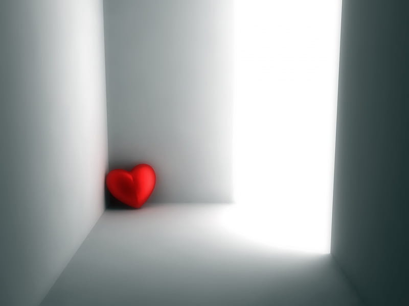 Lonely Heart, alone, love, heart, HD wallpaper