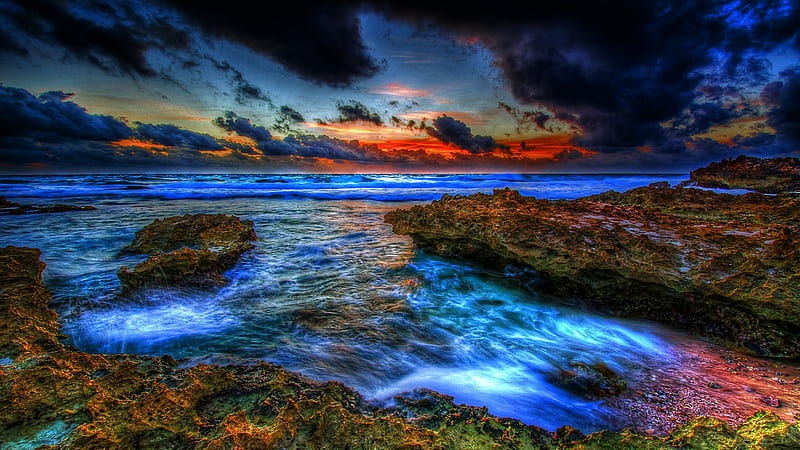 Active Elements, colorful, fiery, flowing, ocean, r, bonito, clouds ...