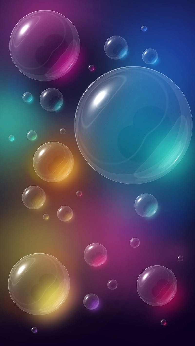 Rainbow Bubbles, abstract, cool, desenho, geometric, hipster, trendy, HD phone wallpaper