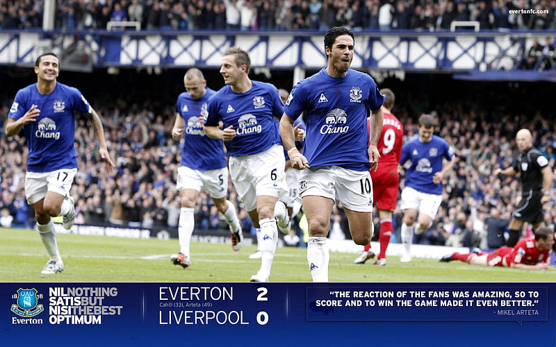 Everton 2-0 Liverpool-Arteta, HD wallpaper