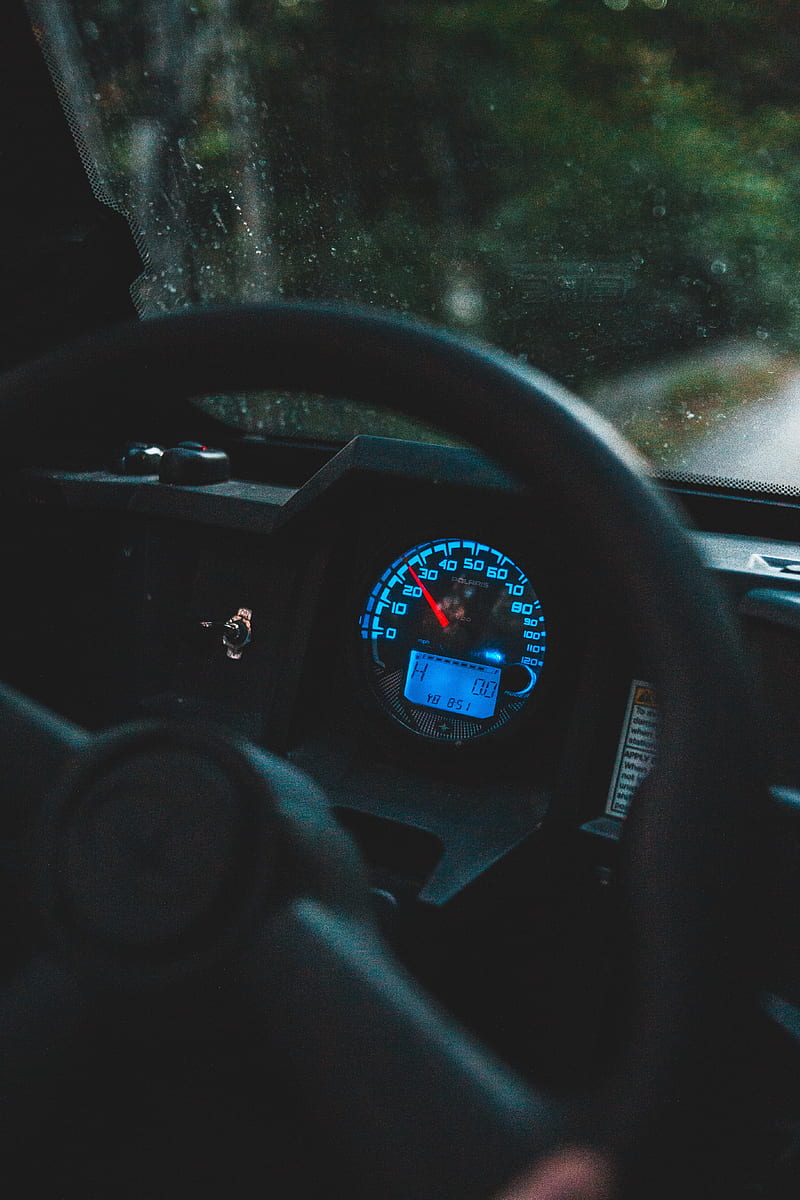 steering wheel, speedometer, salon, car, HD phone wallpaper