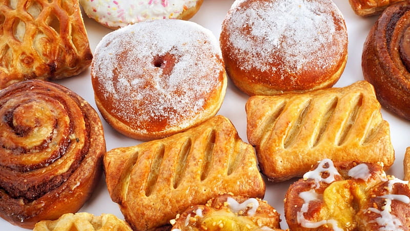 *** Sweet Buns ***, donuts, buns, food, sweet, HD wallpaper