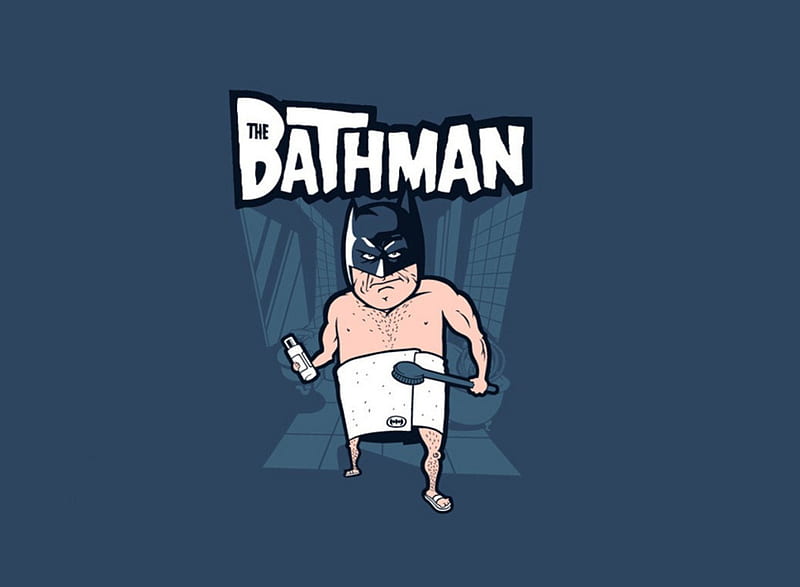 BATHMAN, batman, funny, latest, HD wallpaper | Peakpx