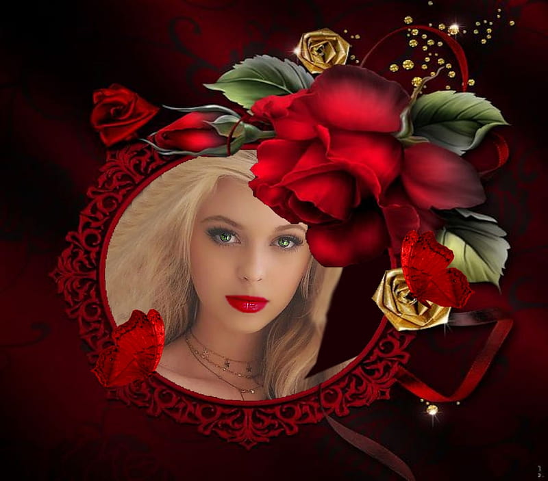 Beauty in Red, etheral women, all things red, color on black, Diary ...