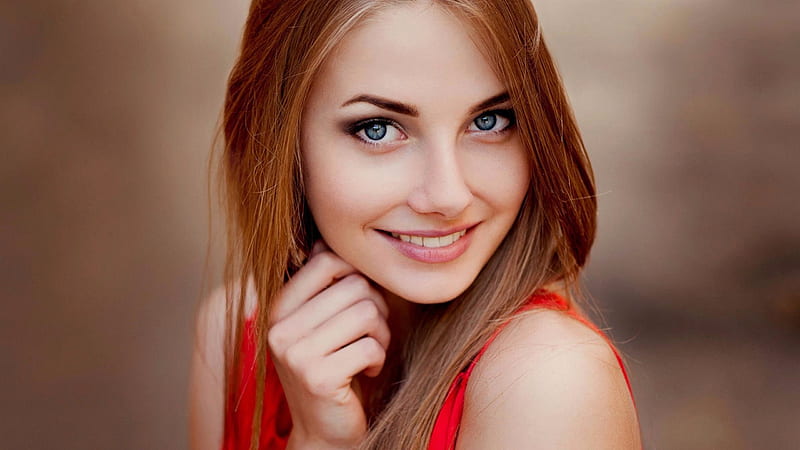 Bonita sonrisa, sonrisa, ojos, niña, mirada, Fondo de pantalla HD | Peakpx