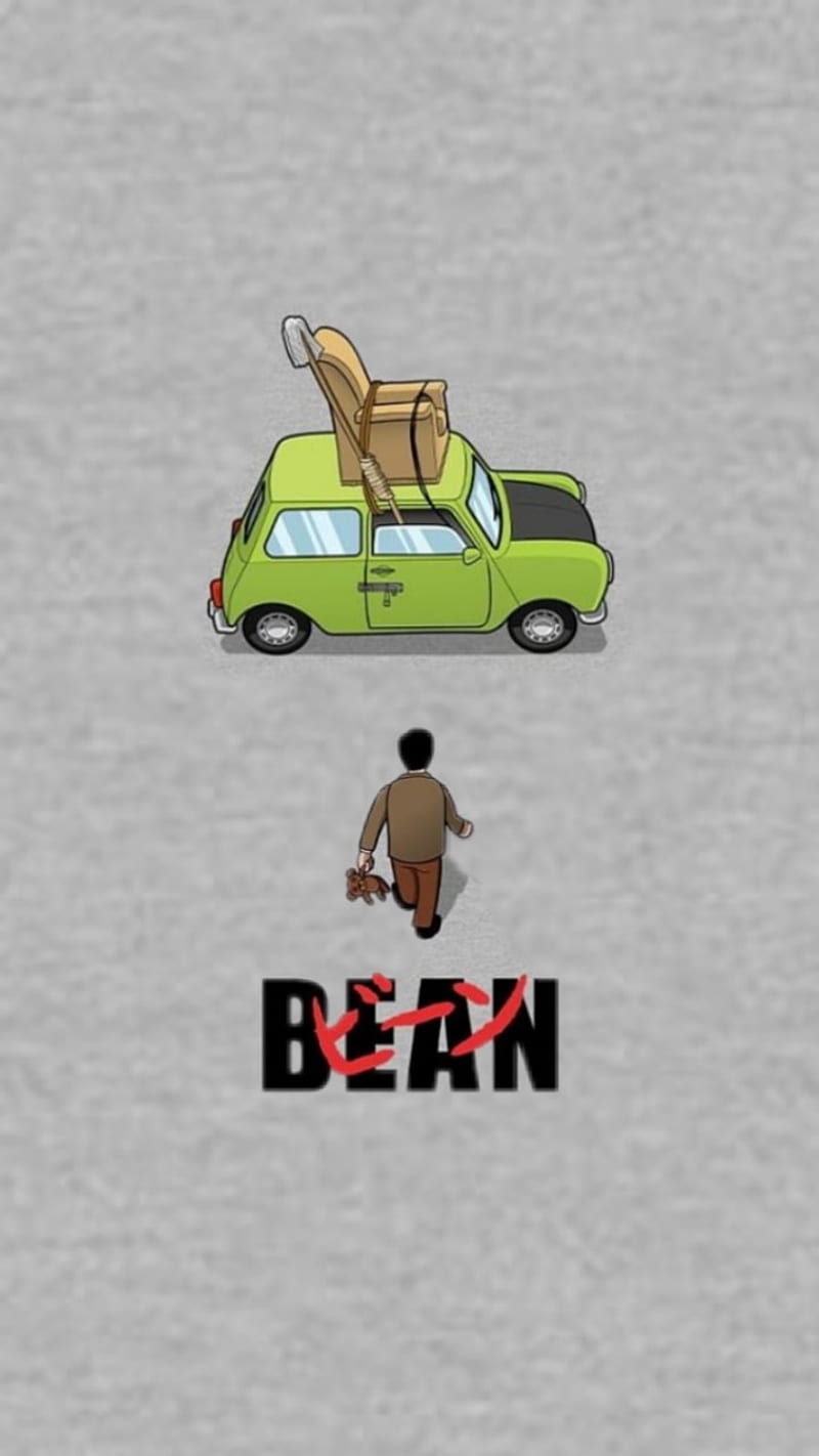 Mr bean, beetle, car, his, on, sitting, top, HD wallpaper | Peakpx