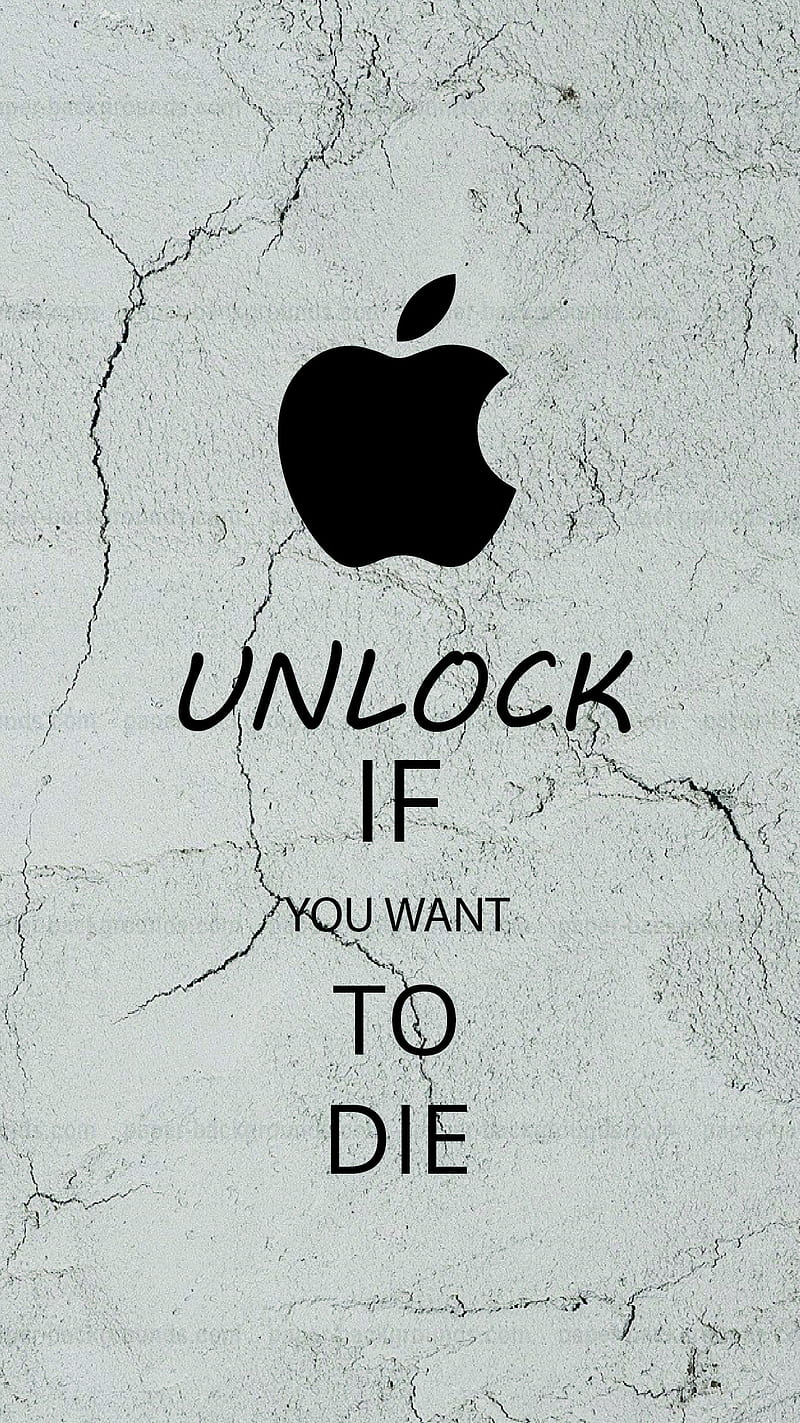 unlock, apple, black, crack, die, logo, seciurty, wall, HD phone wallpaper