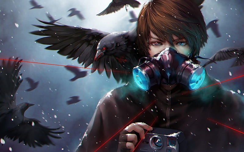 Vibewitharyan anime boy in 2023  Animated wallpapers for mobile, Anime  drawings boy, Gas mask art