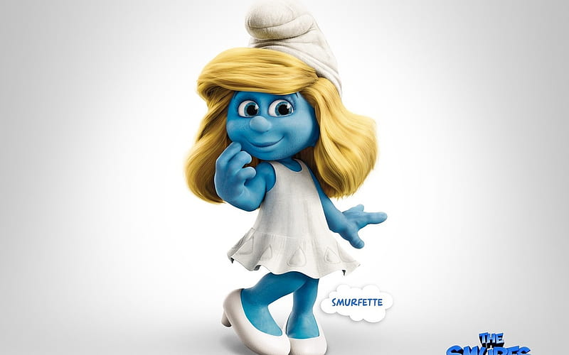 Smurfette, smurfs, blondie, girls, sexy, blue, HD wallpaper