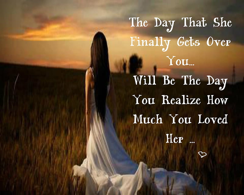 Gets Over You, boy, break up, day, girl, heartache, love, loved, new, realize, sad, HD wallpaper