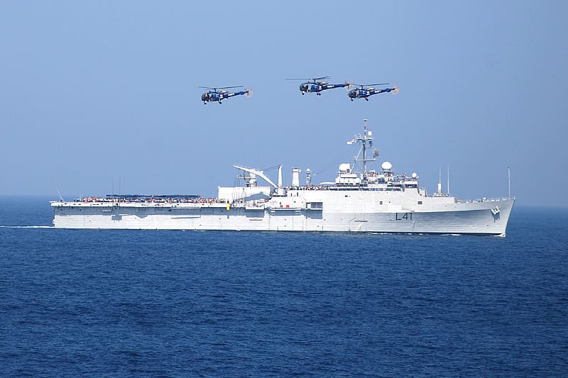 Helicopter, Military, Navy, Warship, Amphibious Transport Dock, Amphibious Warfare Ship, Indian Navy, Ins Jalashwa (L41), Warships, HD wallpaper
