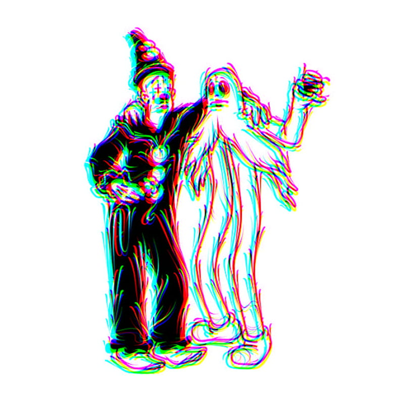 clown and ghost, ivy, poison, HD phone wallpaper