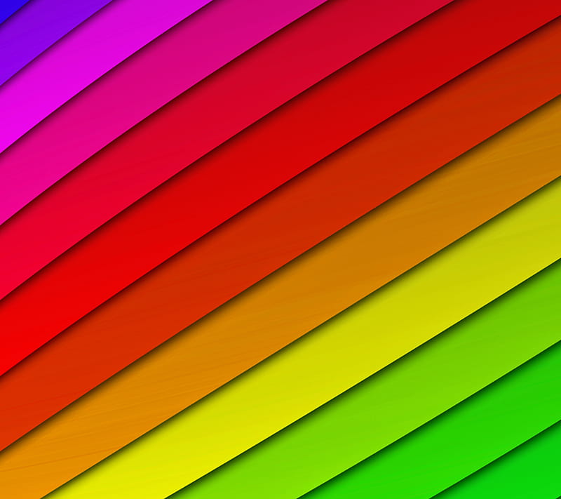 Curved Line, rainbow, HD wallpaper