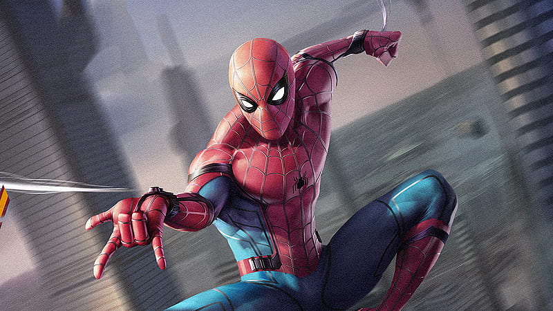 Spiderman Spider Web, spiderman, superheroes, artwork, digital-art, artstation, HD wallpaper