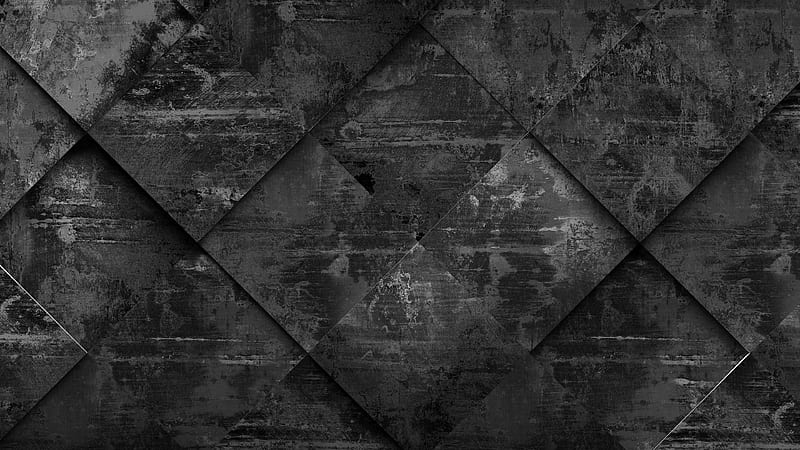 Black Diamond Shape Grunge Grunge, HD wallpaper