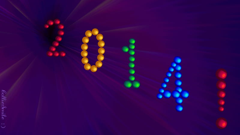 Year End Yahoo!!!! :D, red, golden, yellow, Happy New Year, y3ar, gold, green, Year, purp1e, 2014, violet, blue, HD wallpaper