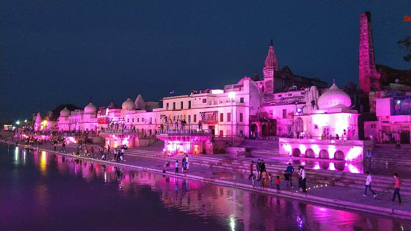 Ayodhya celebrates choti diwali on eve of historic Ram Temple Bhoomi Pujan; see pics. News, Ram Mandir, HD wallpaper