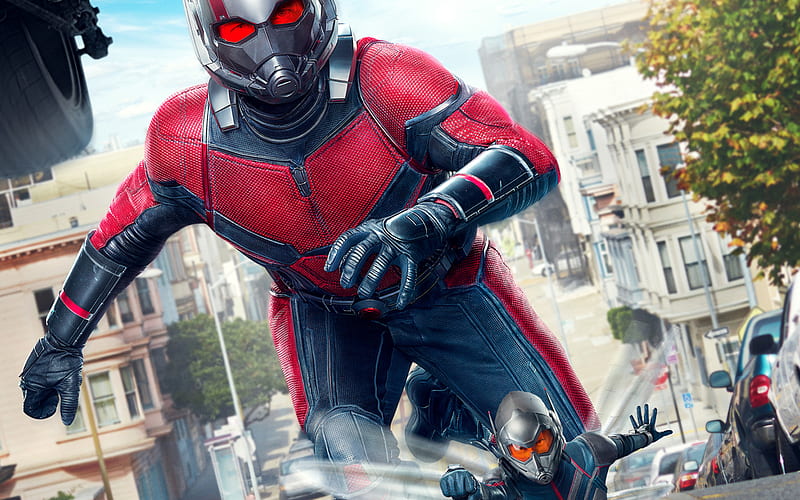 Ant-Man, Wasp, 2018 movie, poster, Ant-Man and the Wasp, superheroes, HD wallpaper