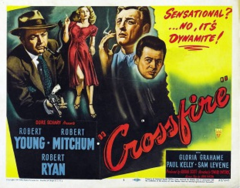 Classic Movies - Crossfire, Classic Movies, Film Noir, Hollywood Movies, Film, Films, HD wallpaper