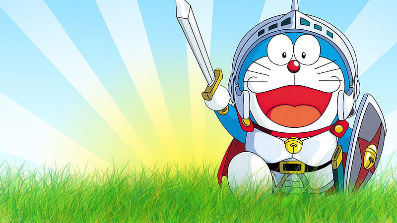 Doraemon With Sword And Shield Doraemon, HD wallpaper
