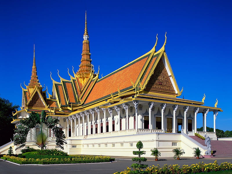 royal palace cambodia, cool, royal-palace-cambodia, HD wallpaper
