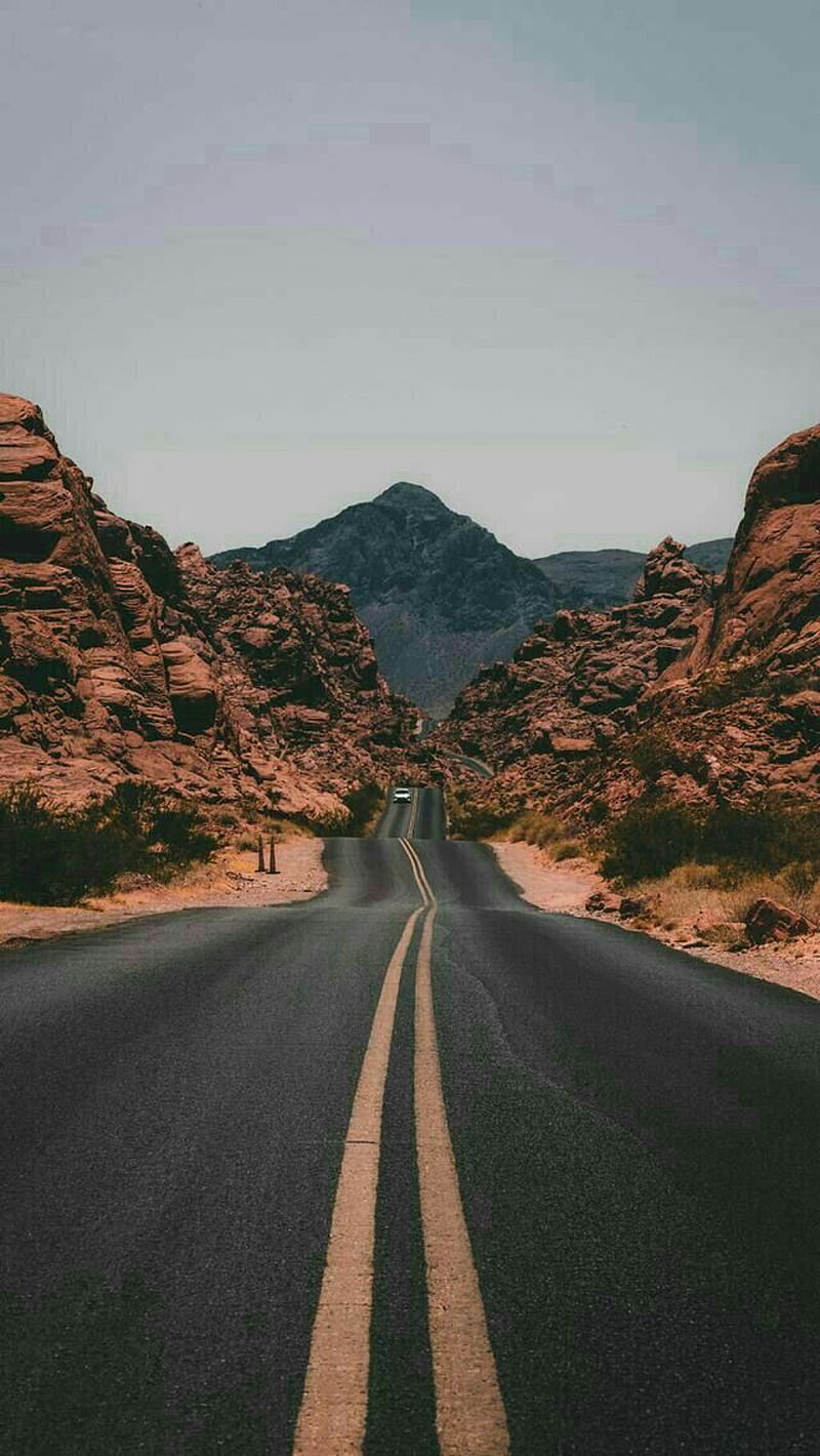 In the Road Again, mountain, heaven, mountains, HD phone wallpaper