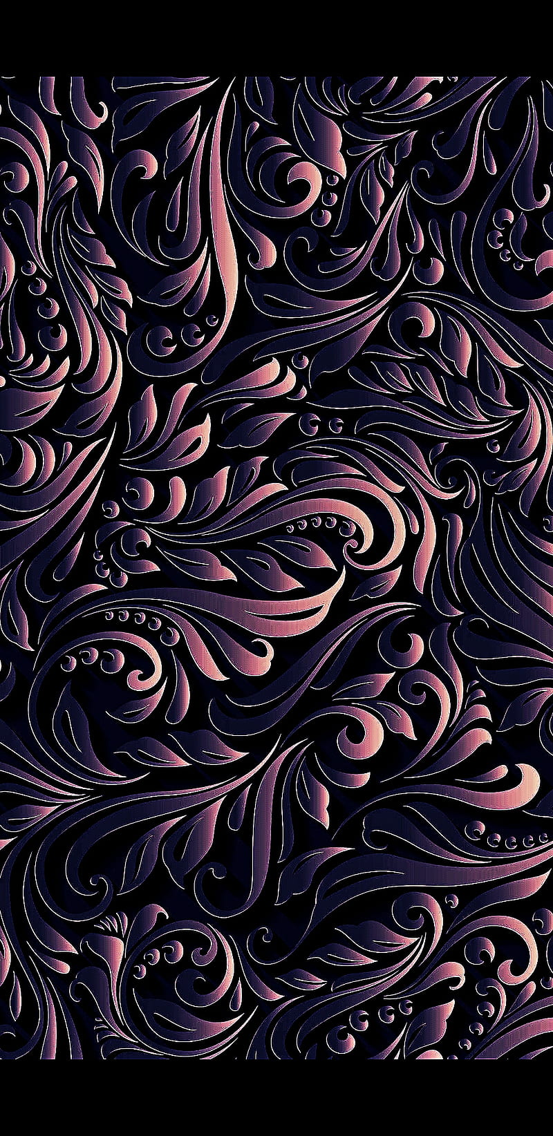 Overflow, dark, flowers, rose, purple, HD phone wallpaper
