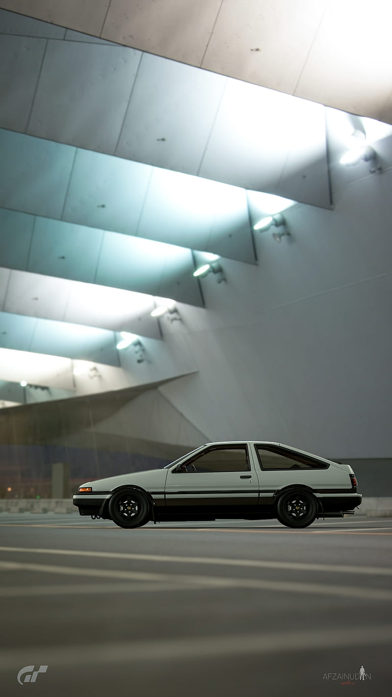 Wallpaper for Sunday: AE86 waiting.