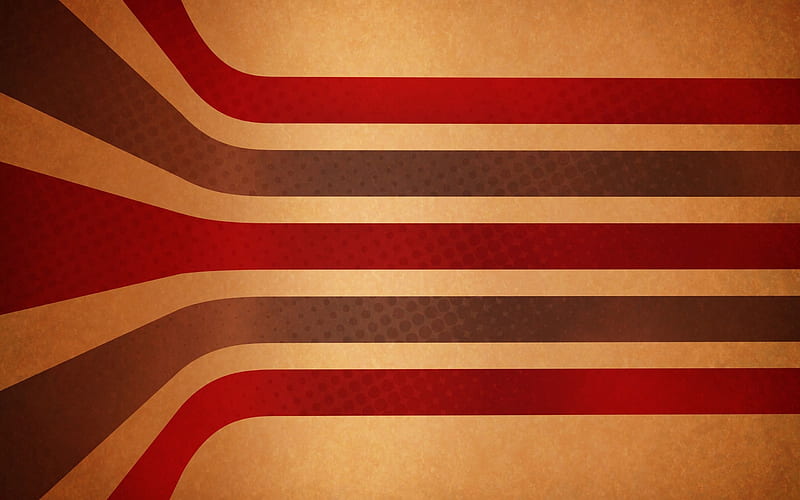 retro background, brown background, red lines, HD wallpaper