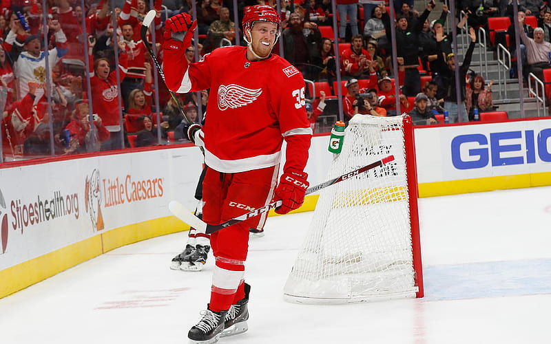 Anthony Mantha hockey players, Detroit Red Wings, NHL, hockey, HD wallpaper