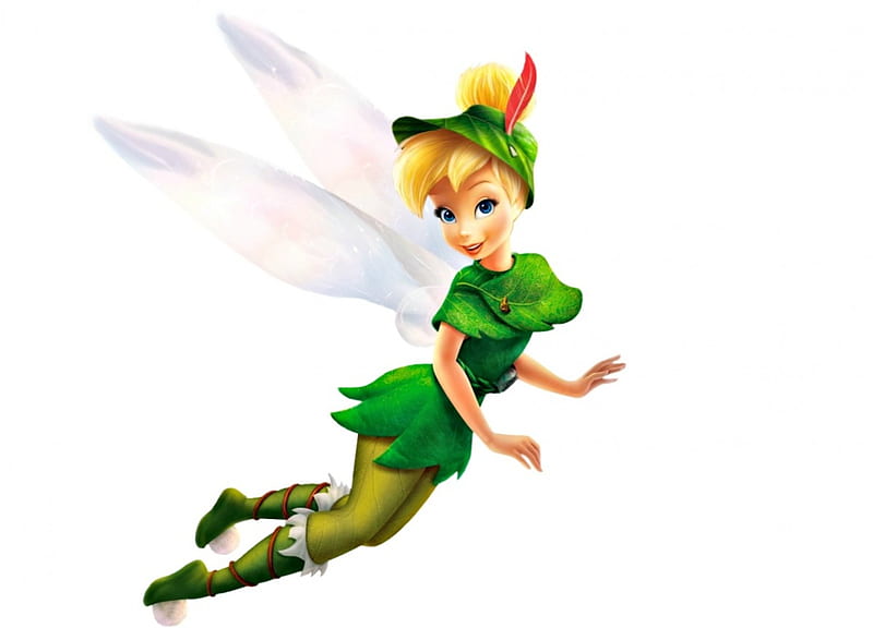 TinkerBell, wings, movie, hat, cute, fantasy, lost treasure, green, white,  fairy, HD wallpaper | Peakpx