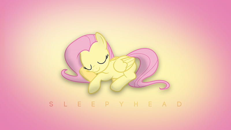 Sleepyhead Fluttershy, My Little Pony, Friendship is Magic, Sleeping, Fluttershy, HD wallpaper