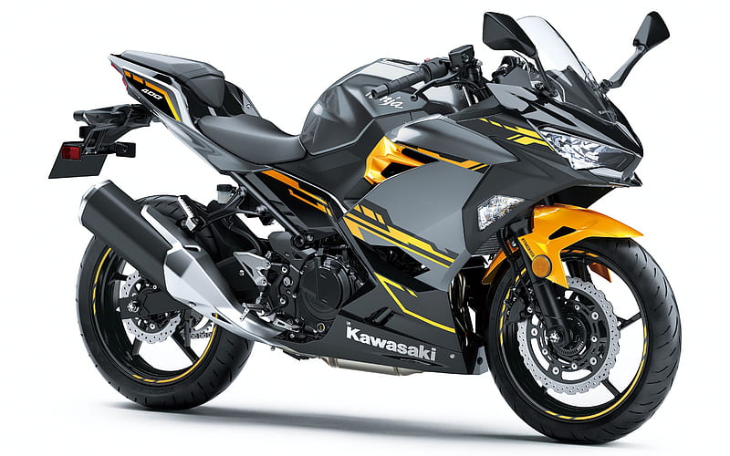 Kawasaki Ninja 400, studio, 2018 bikes, sportbikes, new Ninja 400, Kawasaki, HD wallpaper