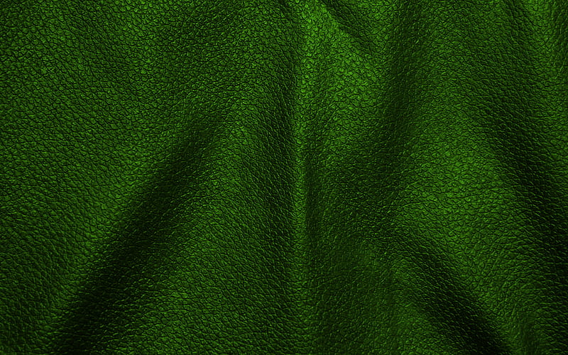 green leather background wavy leather textures, leather backgrounds, leather textures, green leather textures, HD wallpaper