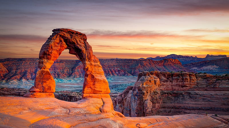 National Park, Arches National Park, Arch, Landscape, Nature, Rock, USA, Utah, HD wallpaper
