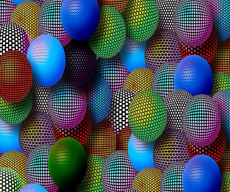Mosaic Spheres, abstract, HD wallpaper | Peakpx
