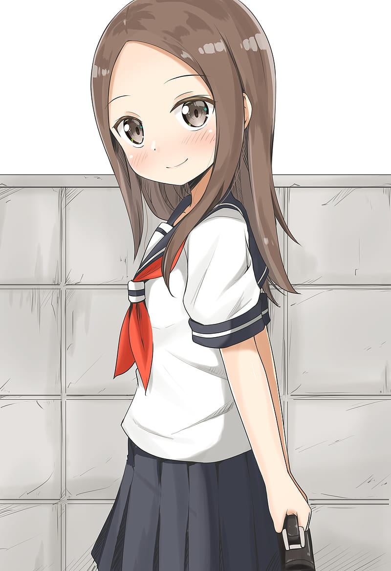 anime, anime girls, digital art, artwork, portrait display, vertical, Takagi-san, Karakai Jouzu no Takagi-san, HD phone wallpaper