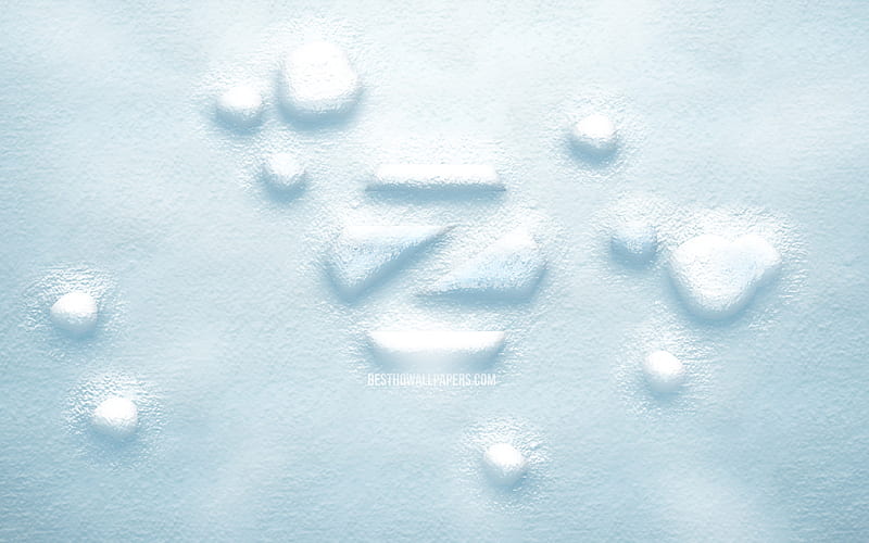 Zorin OS 3D snow logo creative, Linux, Zorin OS logo, snow backgrounds, Zorin OS 3D logo, Zorin OS, HD wallpaper