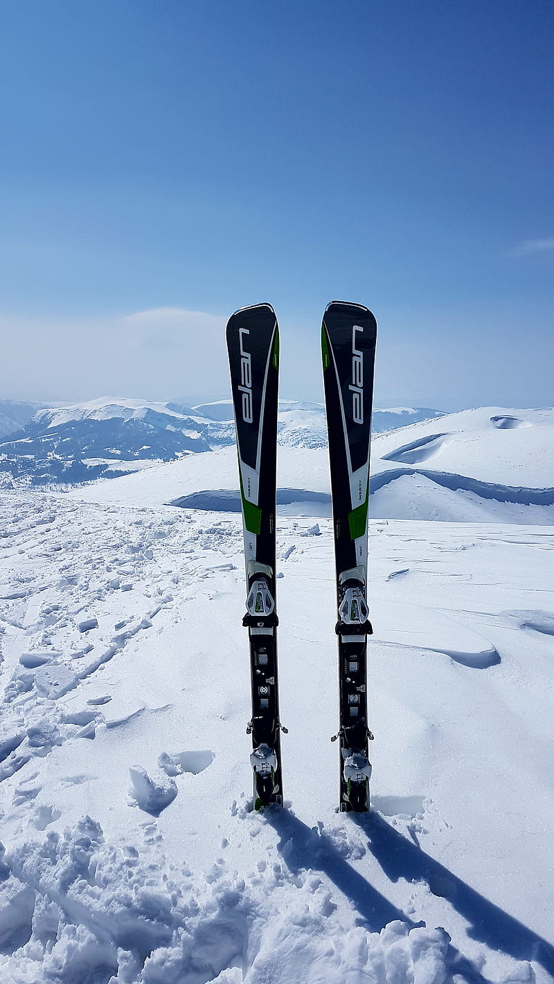 Elan skis, landscape, mountain, nature, ski, snow, white, winter, HD ...