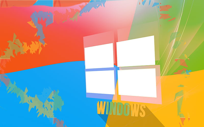 Windows Colorful Background, windows, computer, windows-10, original, HD wallpaper