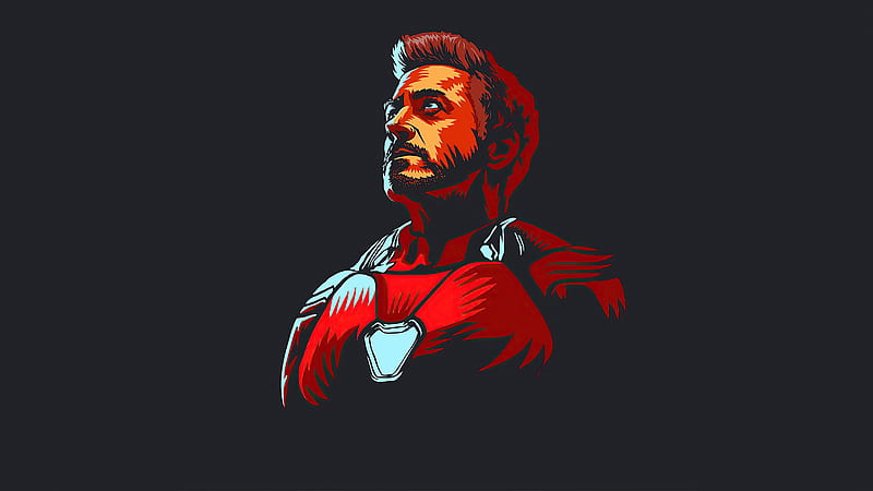 Iron Man 2020 Minimalism, iron-man, superheroes, artwork, artist, HD wallpaper