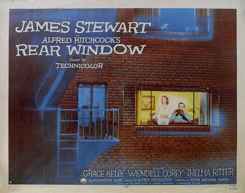 Movie - Rear Window, alfred hitchcock, grace kelly, rear window, james stewart, HD wallpaper
