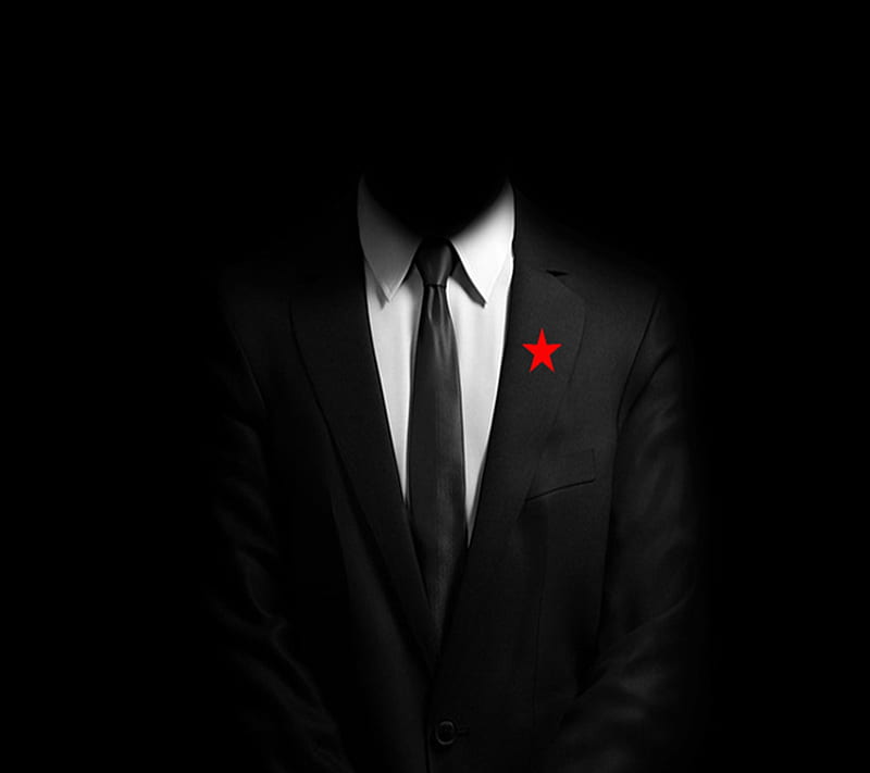 Mystery Man, cool, hidden, male, new, red, star, suite, tie, HD wallpaper
