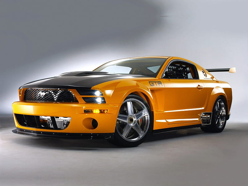 Ford gtr mustang concept, yellow, mustang, concept, ford, HD wallpaper ...